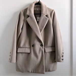 Free People Mari Solid Blazer Size Small in Taupe. NWT